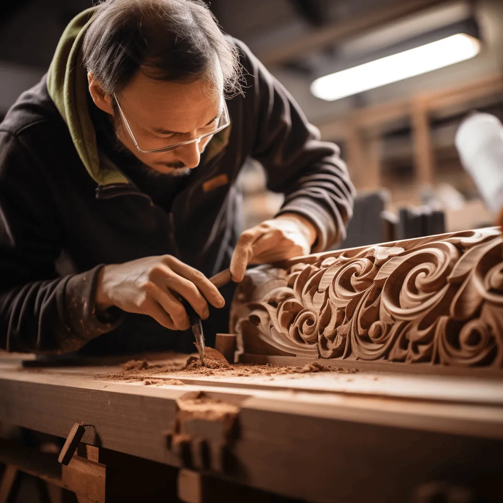 Artesano trabajando con precisión, simbolizando la creación de un modelo de IA a medida.
