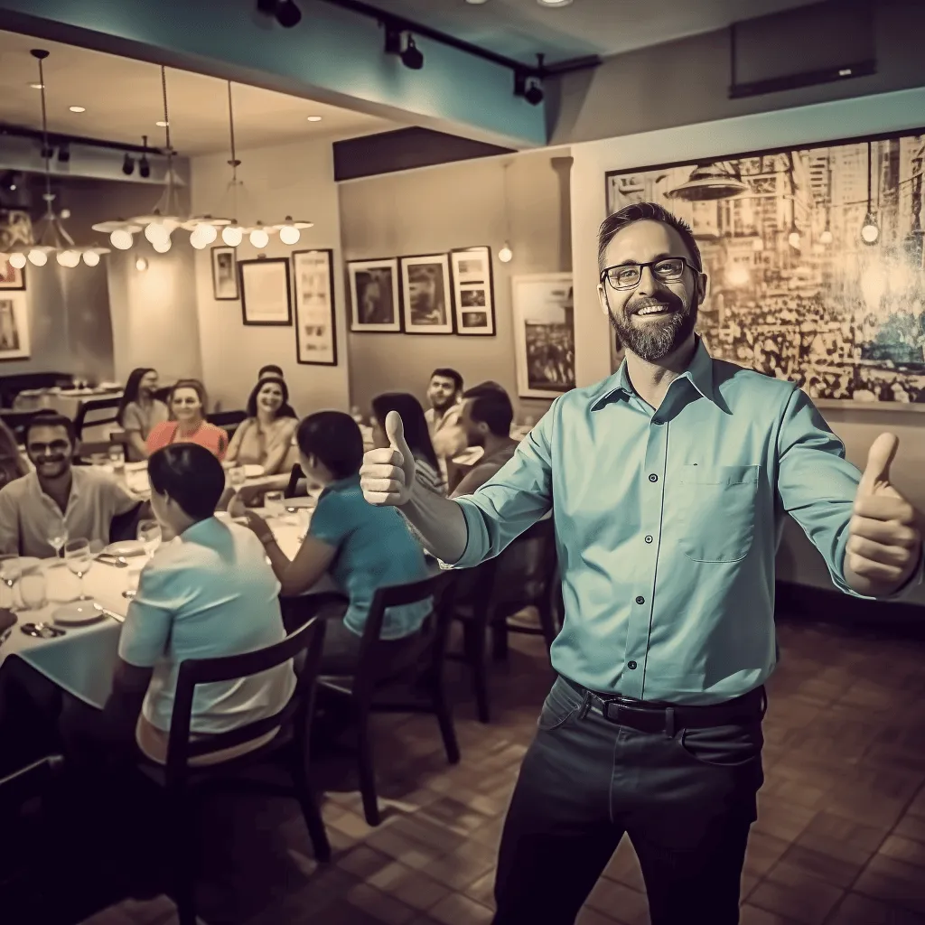 Cliente satisfecho estrechando la mano de un consultor de Inteltur.