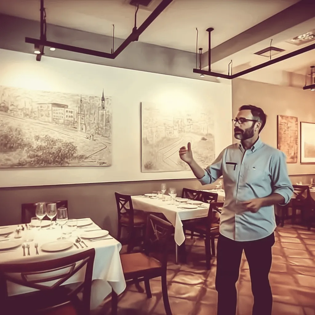 Consultor de Inteltur realizando una visita in-situ a un restaurante para la fase de consolidación de IA.